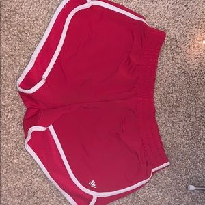 Red pj shorts